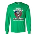 thumbnail image 1 of Long Sleeve Adult T-Shirt I Proudly Stand For The Flag And Kneel For The Cross DT, 1 of 2