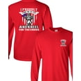 thumbnail image 1 of Long Sleeve Adult T-Shirt I Proudly Stand For The Flag Kneel For The Cross Front Back DT, 1 of 4