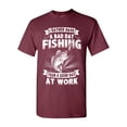 thumbnail image 1 of Long Sleeve Adult T-Shirt I Rather Have A Bad Day Fishing Than A Good Day At Work Funny DT, 1 of 2
