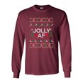 thumbnail image 1 of Long Sleeve Adult T-Shirt Jolly AF Christmas Holidays Funny DT, 1 of 2