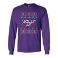 thumbnail image 1 of Long Sleeve Adult T-Shirt Jolly AF Christmas Holidays Funny DT, 1 of 2