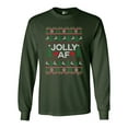 thumbnail image 1 of Long Sleeve Adult T-Shirt Jolly AF Christmas Holidays Funny DT, 1 of 2