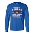 thumbnail image 1 of Long Sleeve Adult T-Shirt Official Legend Brady Football DT, 1 of 2