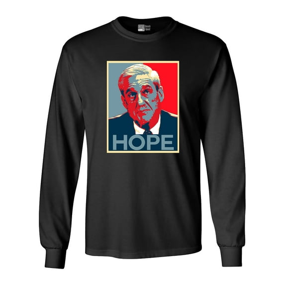 Long Sleeve Adult T-Shirt Robert Mueller Hope USA Support Political DT