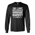 thumbnail image 1 of Long Sleeve Adult T-Shirt This T-Shirt Survived Hurricane Harvey Houston Texas 2017 DT, 1 of 2