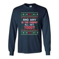 thumbnail image 1 of Long Sleeve Adult T-Shirt Todd Vacation Carpet Is Wet Movie Ugly Christmas Gift Funny DT, 1 of 2
