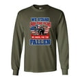 thumbnail image 1 of Long Sleeve Adult T-Shirt We Stand For Flag And We Kneel For Fallen USA DT, 1 of 2