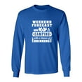 thumbnail image 1 of Long Sleeve Adult T-Shirt Weekend Forecast Camping With A Chance Of Drinking DT, 1 of 2