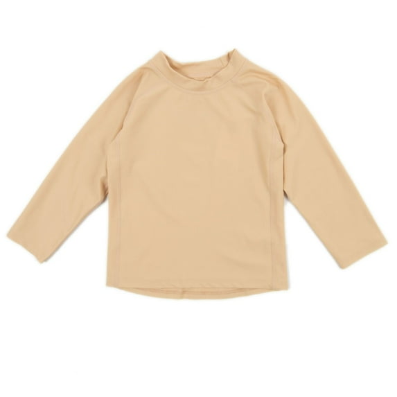 Long Sleeve Baby Boys Girls Rash Guard Sun Protected UPF + 50 Kids & Toddler Swim Shirt (Size 12 Months-5 Toddler)