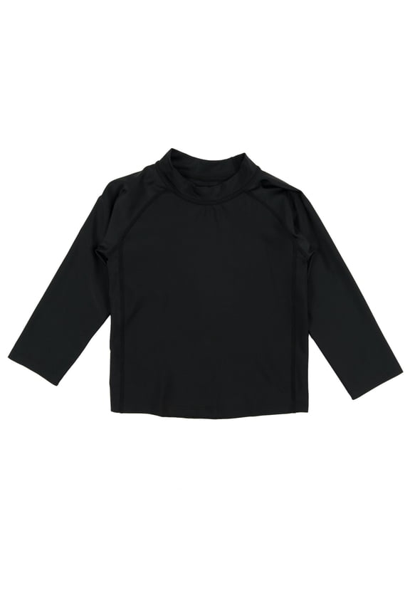Long Sleeve Baby Boys Girls Rash Guard Sun Protected UPF + 50 Kids & Toddler Swim Shirt (Size 12 Months-5 Toddler)