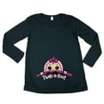 thumbnail image 1 of Long Sleeve Baby Girl Peek A Boo Cute Future Mom Mommy Maternity DT T-Shirt Tee, 1 of 2