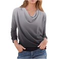 thumbnail image 1 of Long Sleeve Basic Tops for Women Loose Fitted Woman's Tops Casual Long Shirts Multicolor-2 S, 1 of 5
