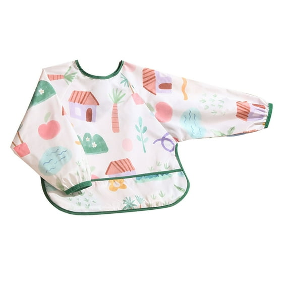 Long Sleeve Bibs - Baby Bibs, Waterproof Toddler Bibs, Baby Smock for Eating, Baby Bibs for Feeding Teething