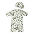 thumbnail image 1 of Long Sleeve Bikini Swimsuit Girls Bathing Suits for Kids Swim Suit Swimwear Girls Swimsuit with Adorable Cartoon Animal and Floral Print Zipper Rash Guard Long Sleeve Beachwear, 1 of 6