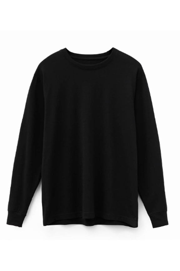 Long Sleeve Black Supima T-Shirt
