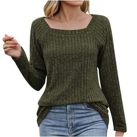 Long Sleeve Blouses For Women Casual Plus Size Womens Tops Winter Long Sleeve Tops Solid Regular Blouse