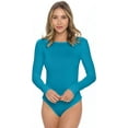 thumbnail image 1 of Long Sleeve Body Suit-Breathable Cotton Stretch, 1 of 3