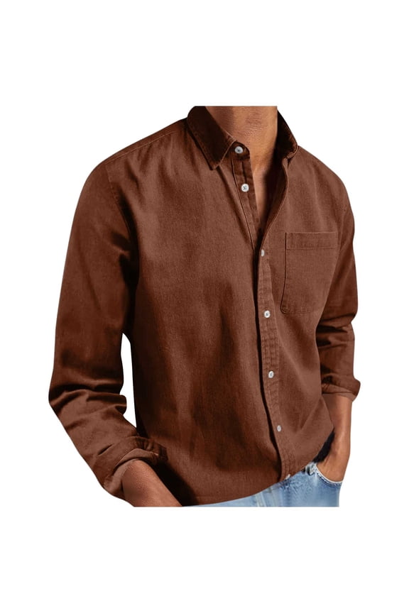Long Sleeve Button Down Shirts for Men