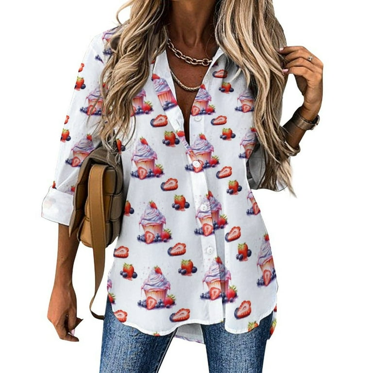 Strawberry & Cream Button Up Strawberry & Cream Button Up