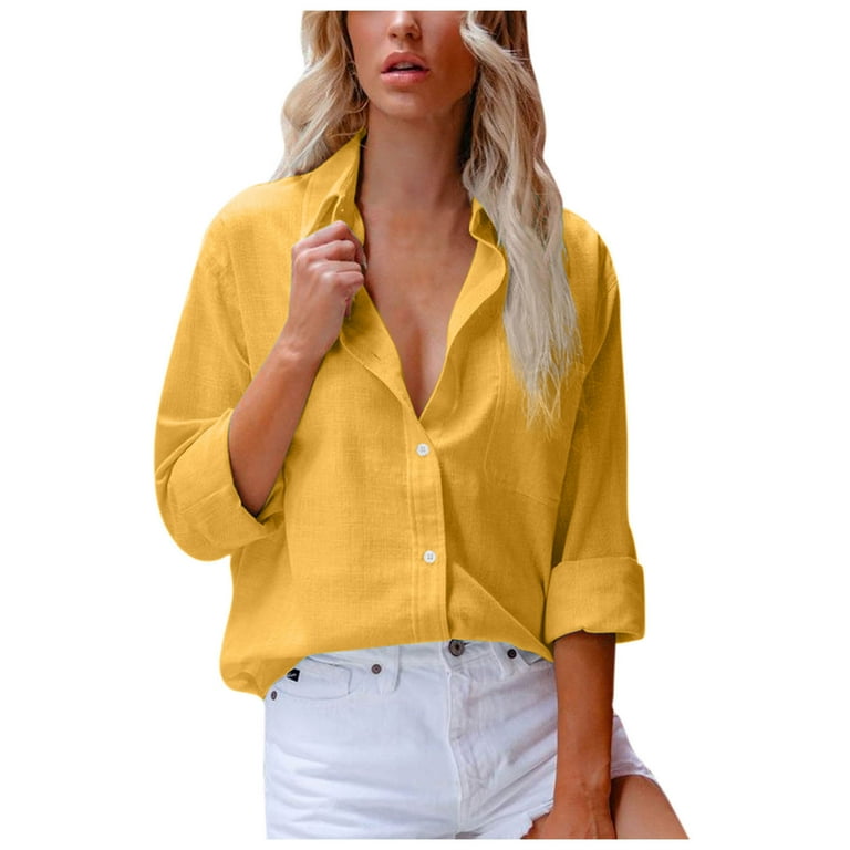 Dressy yellow blouses outlet