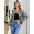 thumbnail image 1 of Long Sleeve Cardigan Sweaters (M, Grey), 1 of 6