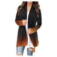 thumbnail image 1 of Long Sleeve Cardigan for Women Dressy,Shawl Collar Cardigans for Women Lightweight 2024 Fall Gradient Print Dusters Casual Comfort Open Front Kimonos Sweaters Draped Flowy Cover Up Blouse Coat, 1 of 6