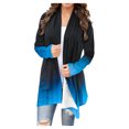 thumbnail image 1 of Long Sleeve Cardigan for Women Dressy,Shawl Collar Cardigans for Women Lightweight 2024 Fall Gradient Print Dusters Casual Comfort Open Front Kimonos Sweaters Draped Flowy Cover Up Blouse Coat, 1 of 6