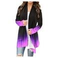 thumbnail image 1 of Long Sleeve Cardigan for Women Dressy,Shawl Collar Cardigans for Women Lightweight 2024 Fall Gradient Print Dusters Casual Comfort Open Front Kimonos Sweaters Draped Flowy Cover Up Blouse Coat, 1 of 6