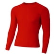 thumbnail image 1 of Long Sleeve Compression Crew Shirt N3133, 1 of 2