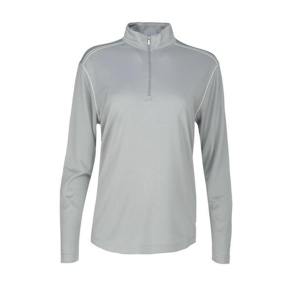Long Sleeve Contrast Stitch Quarter Zip
