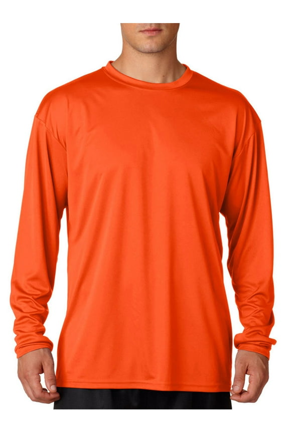 Long Sleeve Cooling Performance Crew Shirt , N3165 , ATHLETIC ORANGE , XXX-Large