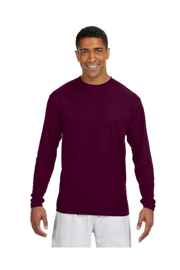 Long Sleeve Cooling Performance Crew Shirt , N3165 , SAFETY YELLOW , XXX-Large