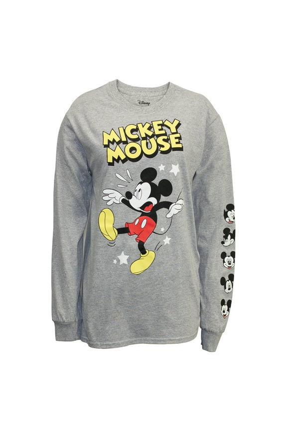Long Sleeve Crew Neck Mickey Tee