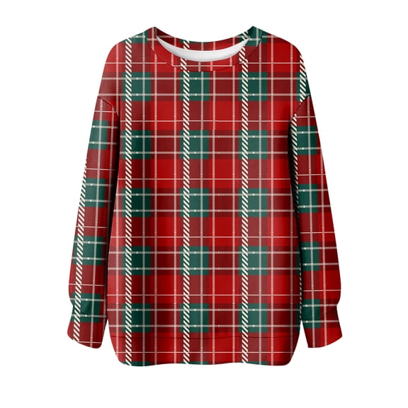 Long Sleeve Crewneck Pullover Sweatshirt with Candy Cane and Snowflake Print for Casual Holiday Wear Unisex Fit Comfortable Material