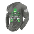 thumbnail image 1 of Long Sleeve Crewneck Sweatshirts for Men Lightweight Casual T-shirt Fashion St Patricks Day Tops, 1 of 4