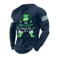 thumbnail image 1 of Long Sleeve Crewneck Sweatshirts for Men Lightweight Casual T-shirt Fashion St Patricks Day Tops, 1 of 4