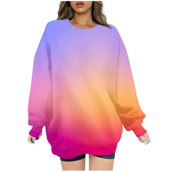 Long Sleeve Crop Top Plus Size Basic Tops for Fashion Long Sleeve Blouse Round Neck Casual Sweatshirt