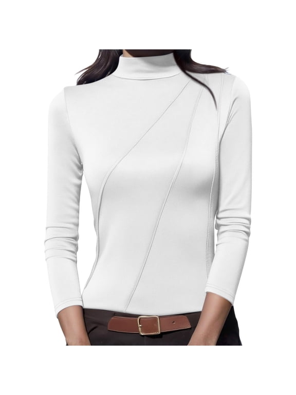 Long Sleeve Crop Tops for Women Crew Neck Stretch Slim Fit Crew Neck Crop Top Shirt Basic Layer T-Shirt Fall Fashion Long Sleeve Streetwear
