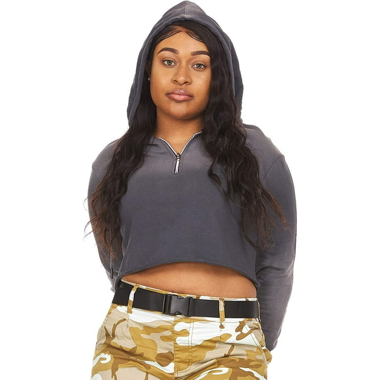 Girls half hoodie sales