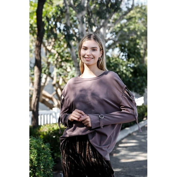 Long Sleeve Cut-out Sweater