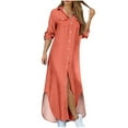 Long Sleeve Dresses Fall Dresses for Women 2024 Women's Summer Solid