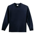 thumbnail image 1 of Long Sleeve Essential T-Shirt. Navy. 2XL, 1 of 4