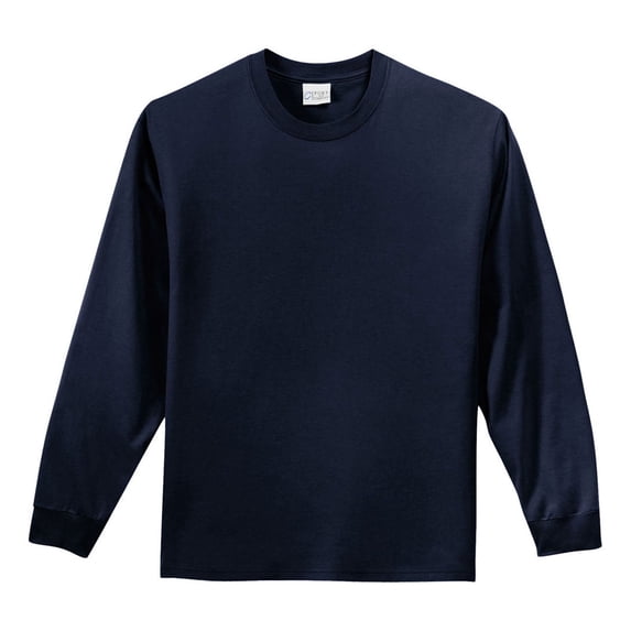 Long Sleeve Essential T-Shirt. Navy. 2XL