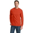 thumbnail image 1 of Long Sleeve Essential T-Shirt with Pocket. Orange. XL, 1 of 1