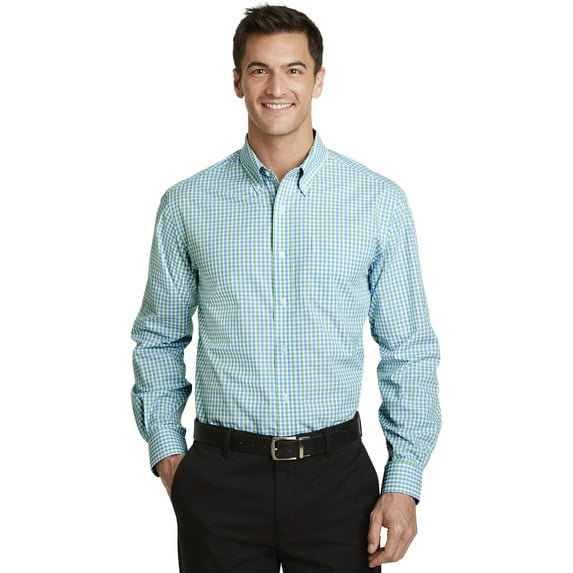 Long Sleeve Gingham Easy Care Shirt