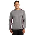 thumbnail image 1 of Sport-Tek ST361LS Long Sleeve Heather Colorblock Contender Tee, 1 of 2