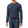 thumbnail image 1 of Long Sleeve Henley Shirt - Long Size, Black - Large Tall, 1 of 1