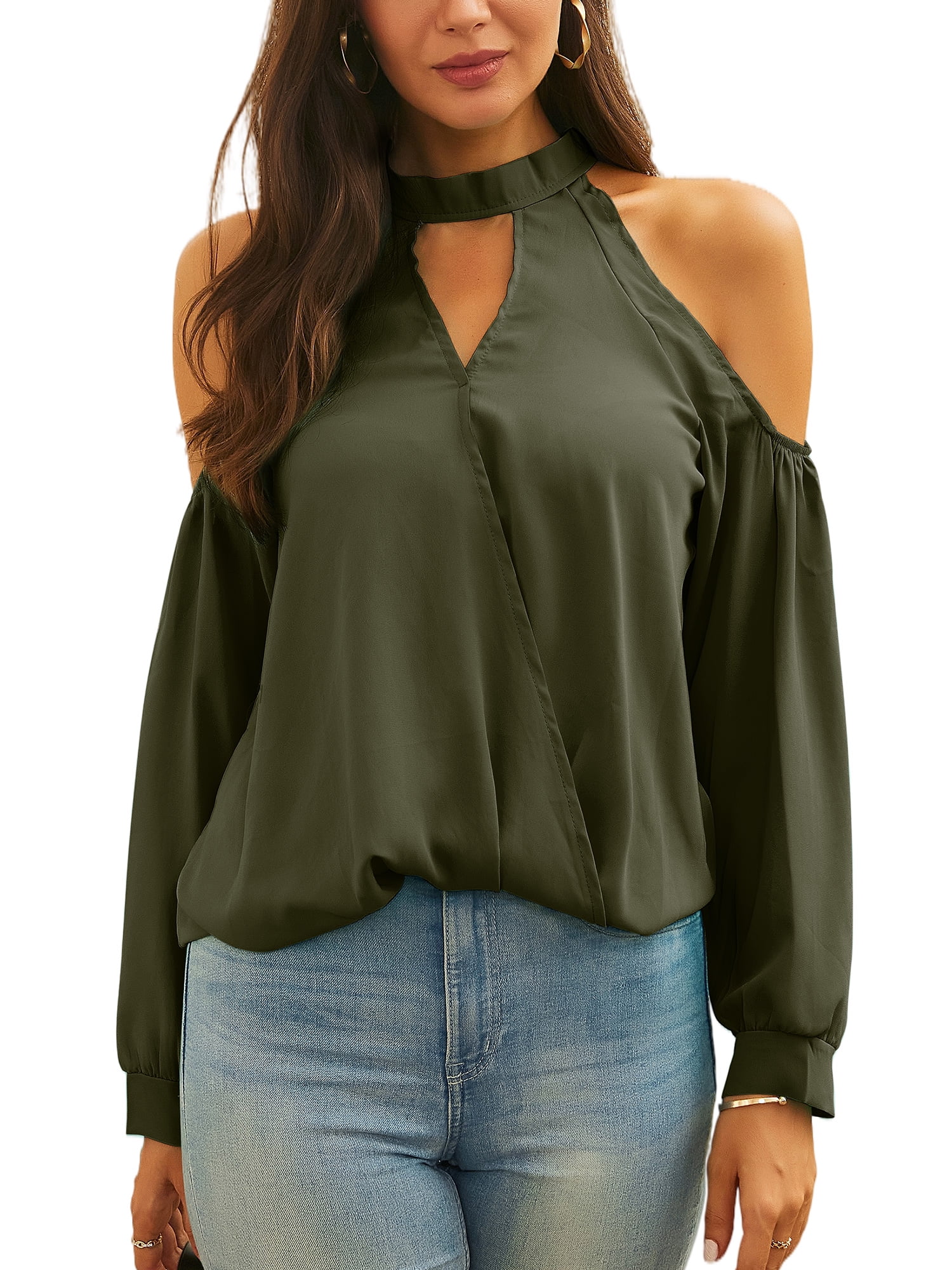 choker shirt long sleeve