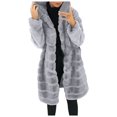 thumbnail image 1 of Long Sleeve Hooded Jacket Mid Length Coat With Deep Pockets For Comfortable Warmth And Stylish Everyday Outerwear, 1 of 5