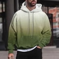 thumbnail image 1 of Long Sleeve Hoodies for Men Pullover Big & Tall Gradient Sweatshirts M-4X Plus Size Casual Basic Loose Comfort Hoodie Tops with Front Pocket, 1 of 5